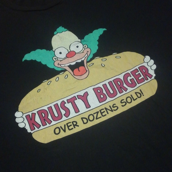 🍔🤡 Krusty Burger Clown 📺 The Simpsons ☁️ Shirt XXL 2XL 🔥 Rare ✨️ - Picture 3 of 8